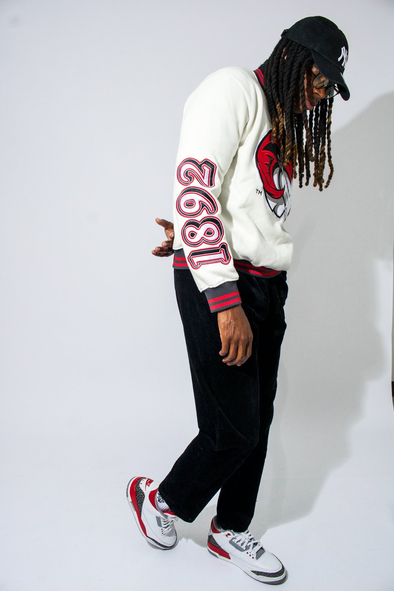 Model Wearing WSSU Sweatshirt - WSSU Apparel and Clothing - 1921 movement