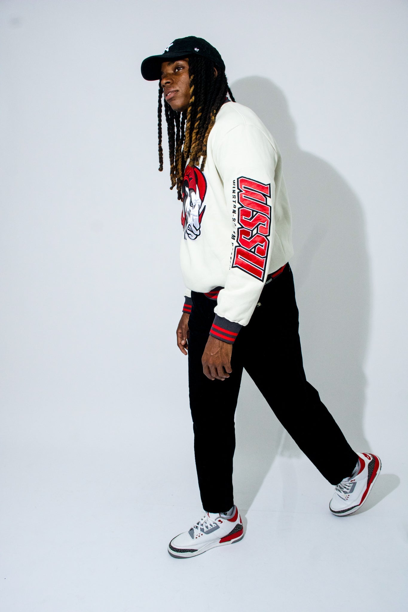 Model Wearing WSSU Sweatshirt - WSSU Apparel and Clothing - 1921 movement
