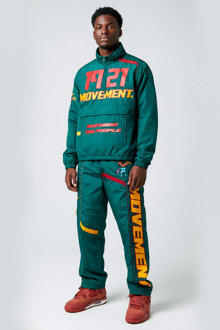 Emerald Inferno Windbreaker Set