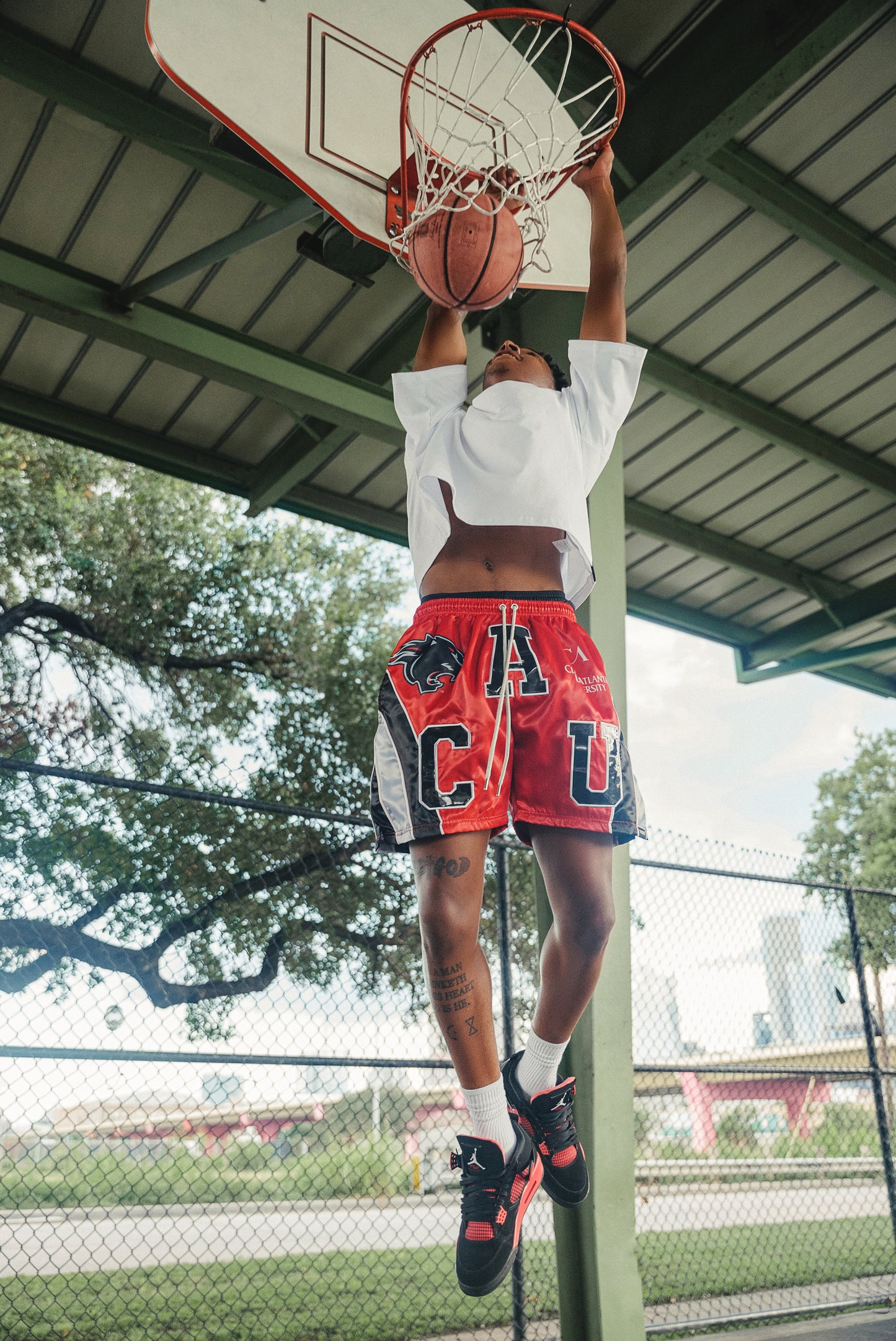 Clark Atlanta Satin Shorts