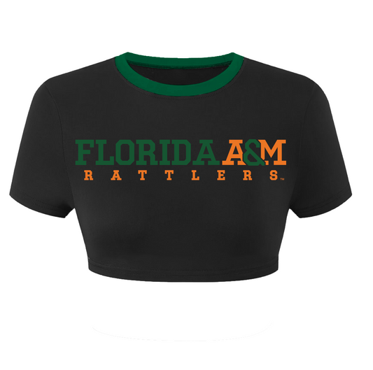 FAMU Black Crop Top - 1921Movement