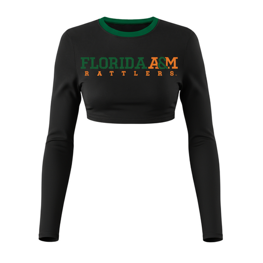 FAMU Black Crop Longsleeve