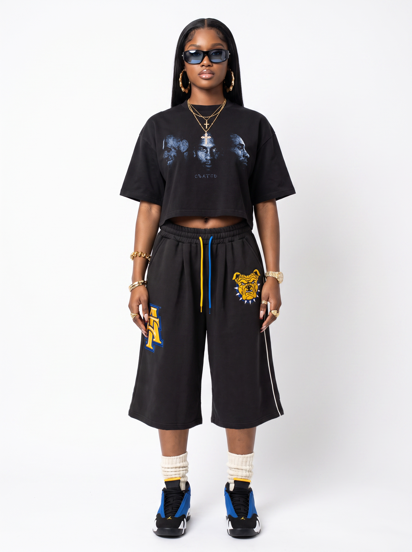 NCAT Fleece Shorts Remix