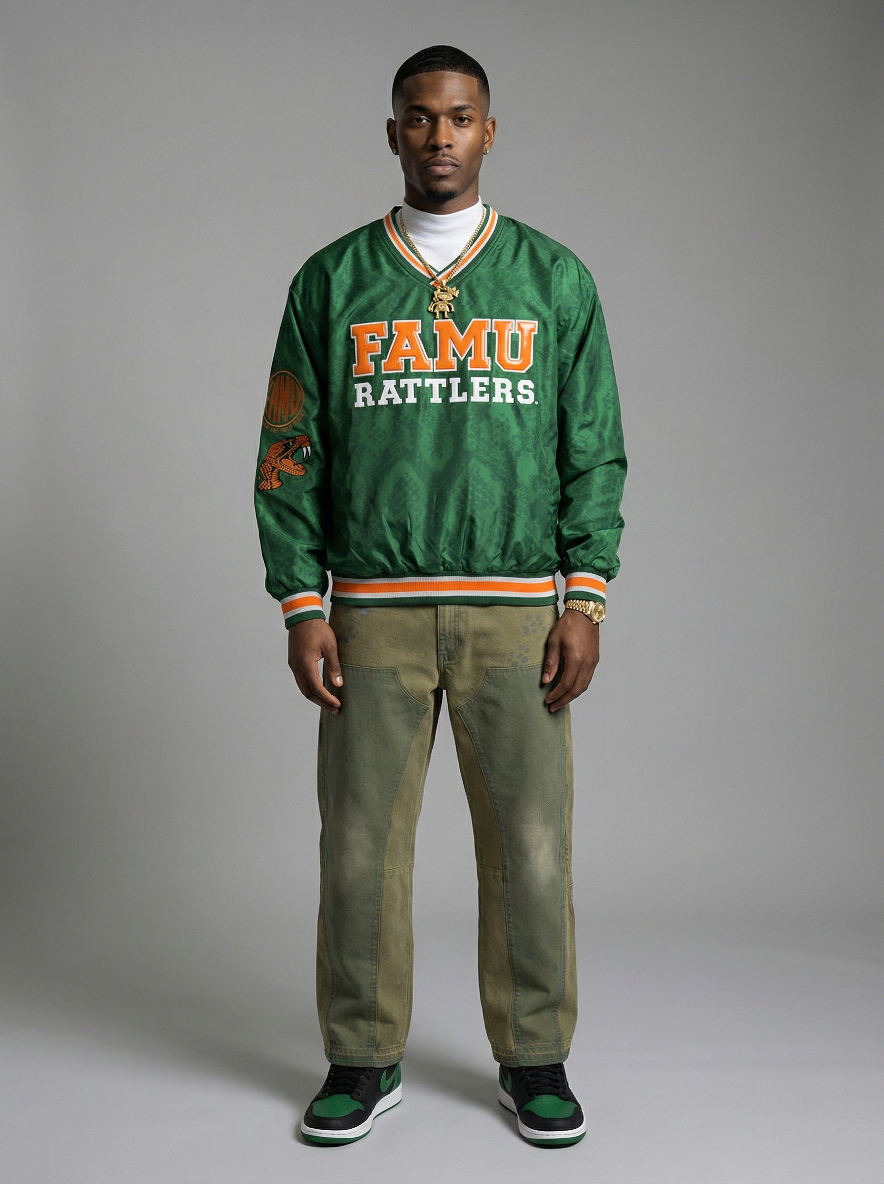 FAMU V-Neck Windbreaker