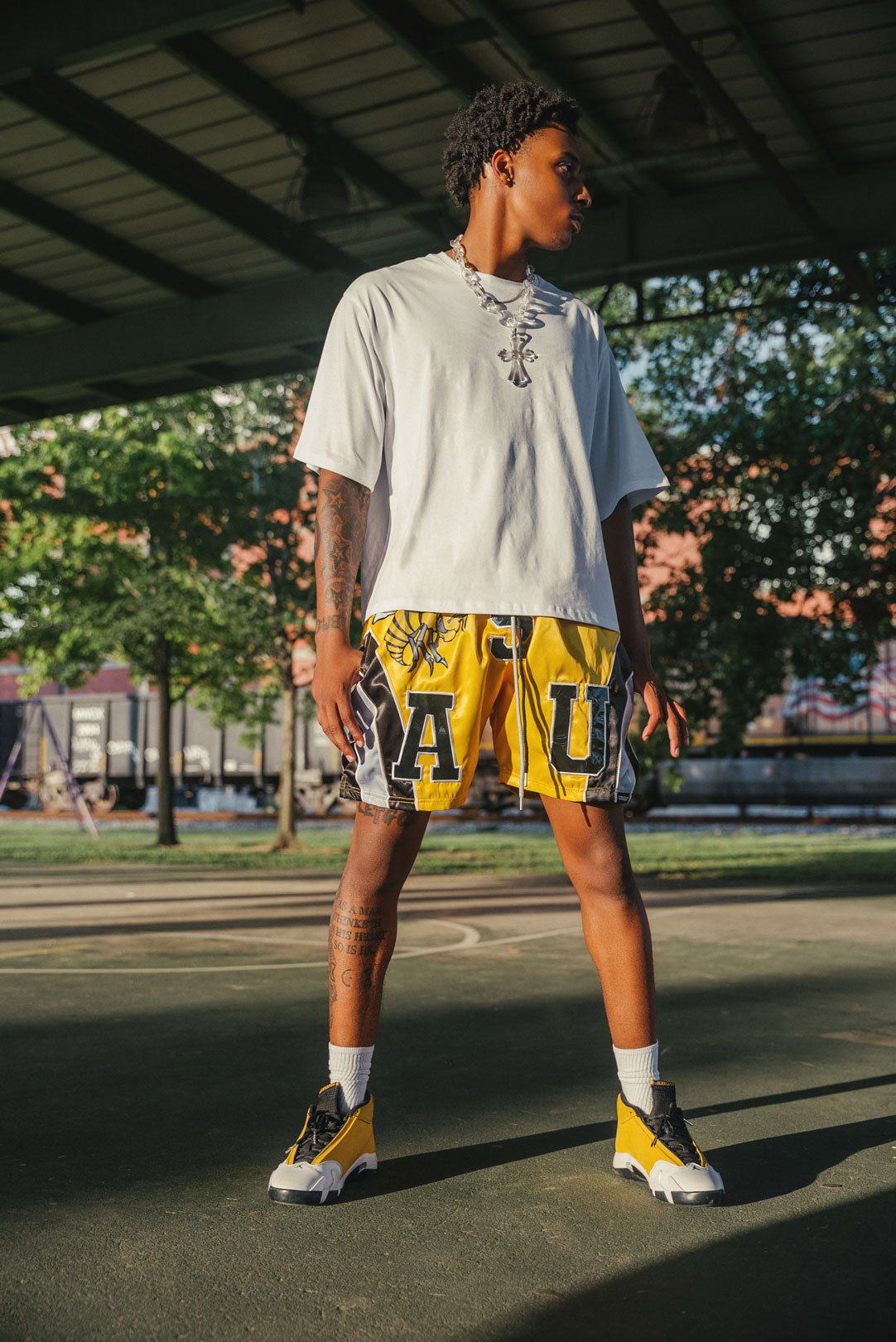 Alabama State Satin Shorts