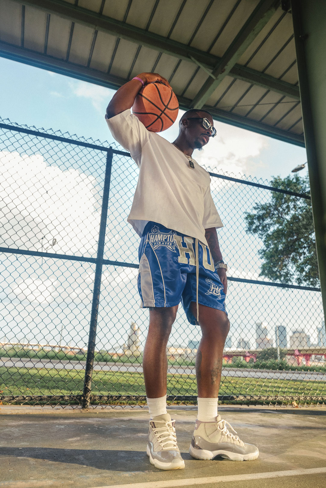 Hampton University Satin Shorts