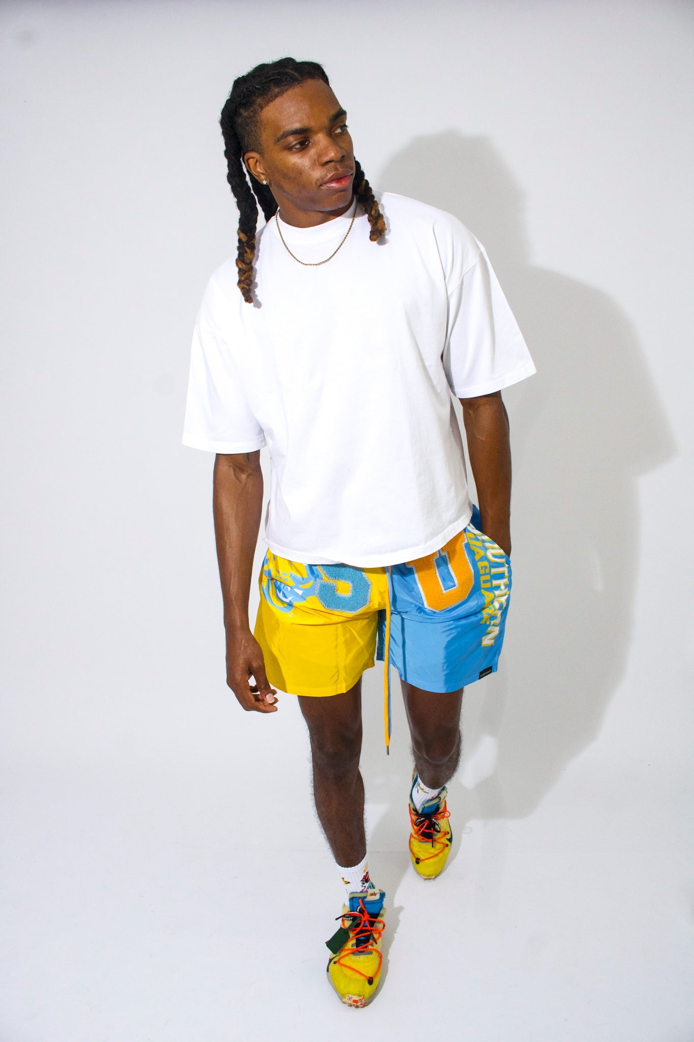 Model wearing Southern University Shorts - Southern University Apparel and Clothing  - 1921 movement